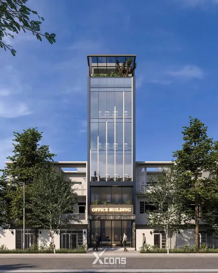 BÁN TÒA NHÀ VP NGÃ TƯ VỌNG. 90M2 - 7 TẦNG. THANG MÁY. GARA Ô TÔ.
