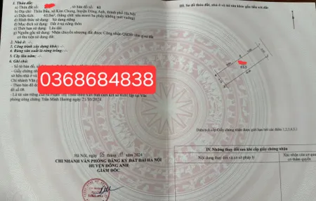 Bán đất 63m² ngang 4.2m giá 6.2 tỷ Xã Thiên Lộc