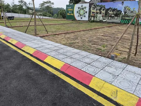 "sốt! đất mặt tiền cổ đông 100m² full thổ cư, gần hồ tây ba vì chỉ 3 phút ra ql21!"