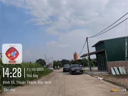 Bán đất tại xã đình tổ, 41 triệu/m2, 86m2, mặt tiền 5m, đường vào 8m