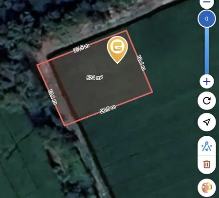 Bán đất 520.6m² ngang 20x25m giá 1.9 tỷ Xã Hòa Khánh