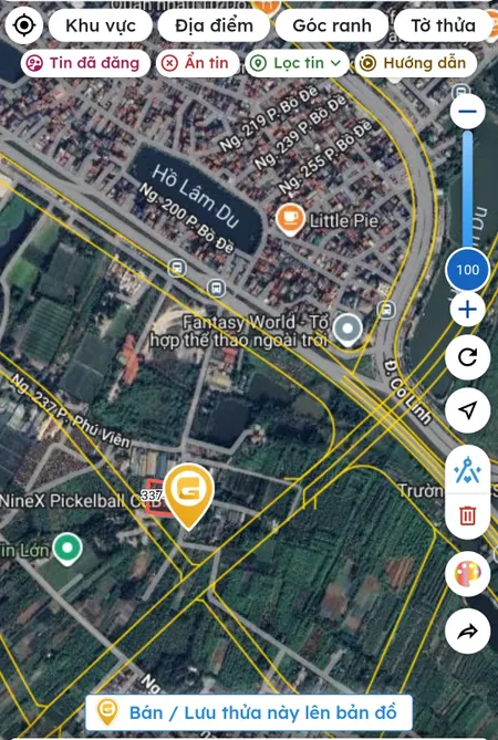 Bán đất 500m² ngang 17m giá 6 tỷ Phường Bồ Đề