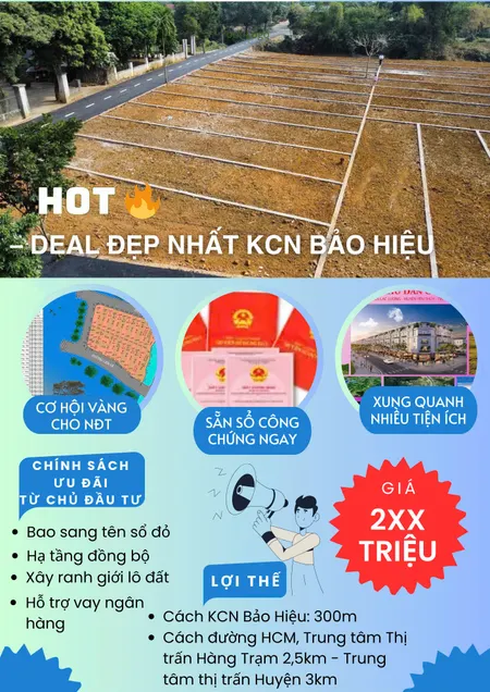 🚀 CHỈ 210 TRIỆU - SỞ HỮU NGAY ĐẤT ĐẸP YÊN THỦY - ĐÓN SÓNG ĐẦU TƯ TẠI KCN  BẢO HIỆU
