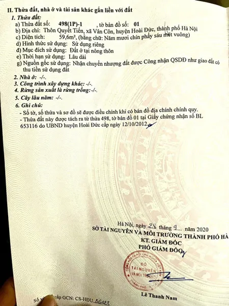 SỞ HỮU NGAY LÔ ĐẤT ĐẸP - GIÁ TỐT - Vị Trí Đắc Địa Tại Thôn Quyết Tiến 3, Xã Vân Côn, Huyện Hòai Đức