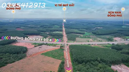 Mặt tiền đường 32m, giá 6xx tr ( x nhỏ xíu ), cạnh KCN 4200Ha