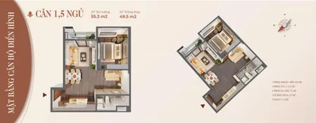 Bán căn hộ 1,5pn, 1wc, 39,1 m2 tại hoang huy commerce, 1tỷ648, hải phòng siêu hot hiện tại