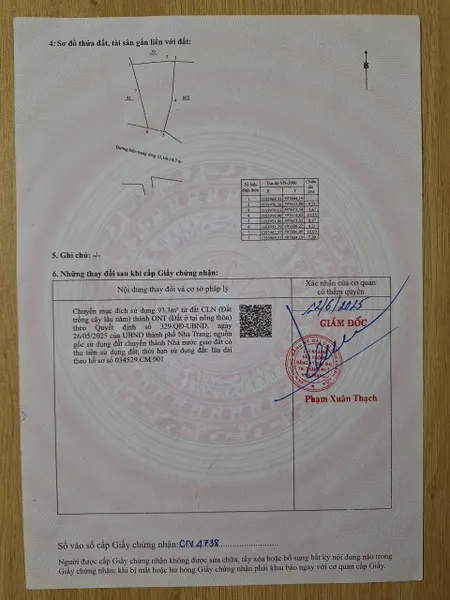 cần lô đất mặt tiền số 10 Gò Chùa,đường rộng 14m,cách uỷ ban Xã Vĩnh thạnh và Chợ Ga 100m diện tích 143,3m2, full thổ Nở hậu: Giá 28tr ( bớt lộc) giá tổng 4ty012