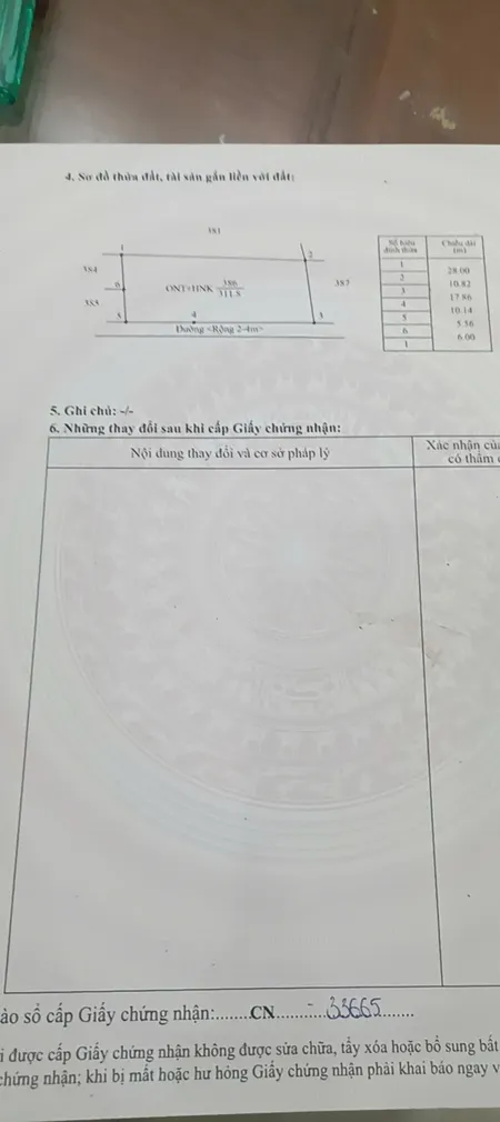 Bán đất 311m² ngang 28m giá 850 triệu Xã Hòa Phú