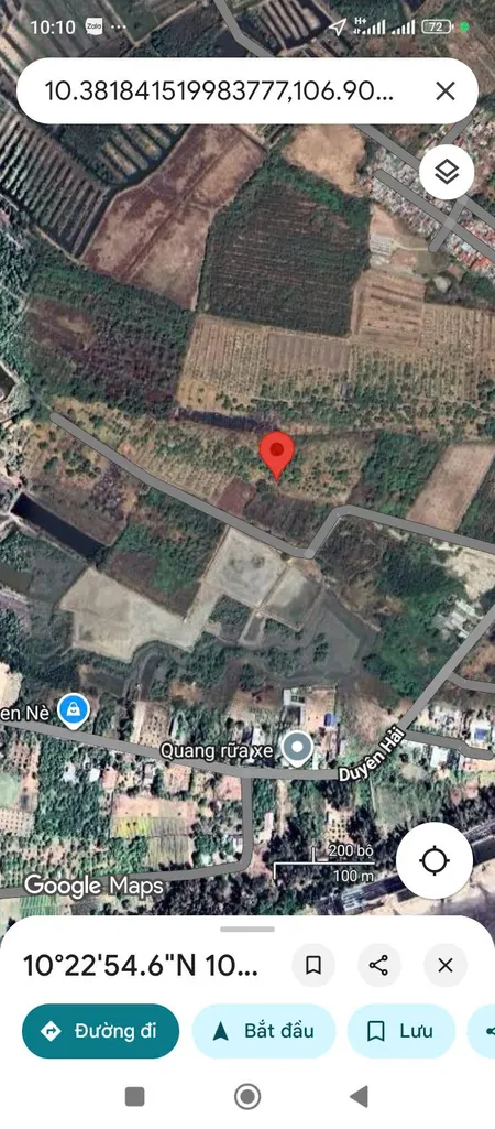 Cần bán đất xã Long Hòa thị trấn cần thạnh, DT 6349. Loại đất trồng cây lâu năm