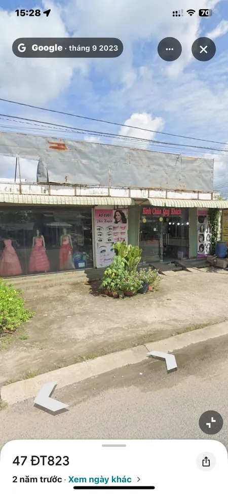 Mặt tiền DT823 ngay ngã 3 Đức Ngãi , gần cầu vượt Củ Chi