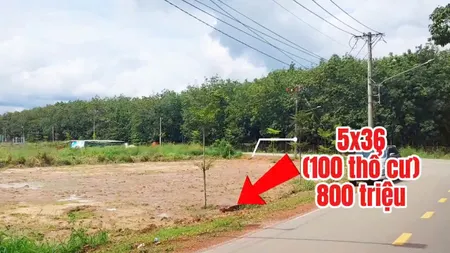 Bán đất 280m² ngang 5m giá 895 triệu Xã Trừ Văn Thố