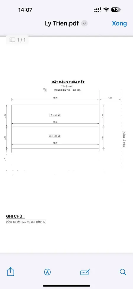 Bán đất 9x18m Đường 7m5 Lý Triện, Thanh Khê - Giá 13,9 Tỷ TL