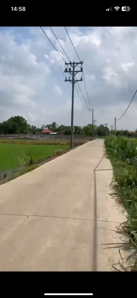 Bán đất đường beton, có điện 3 pha xã An Ninh Tây tổng dt 3700m2 ( 483m2 thổ) giá 2,8 tỷ