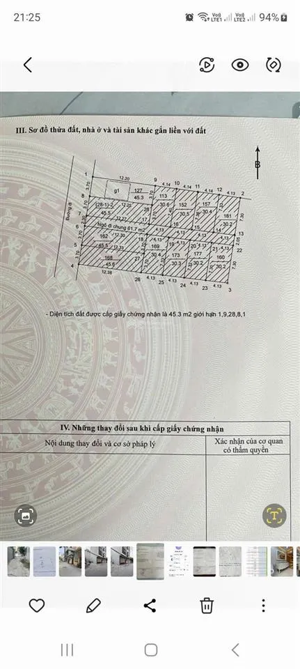 Bán lô đất thổ cư quán tình việt hưng mới, long biên giá 8 tỷ đường 5m ô tô tránh nhau