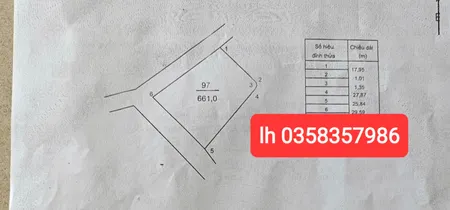 Bán đất 240m² ngang 25,84m giá 6 tỷ Xã Trung Giã