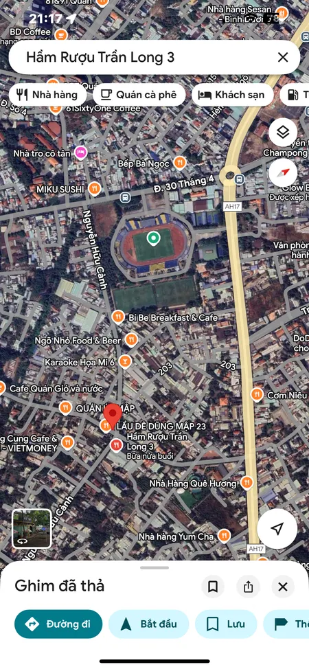 Lô Góc Vip ngay ngã tư Mt Trần Bình Trọng,Nguyễn Hữu Cảnh-Phú Thọ cũ (phường Thủ Dầu Một-TP.HCM) ngay nhà hàng hầm rượu Trần Long,xung quanh nhà hàng,quán nhậu,karaoke,cafe Gió Và Nước