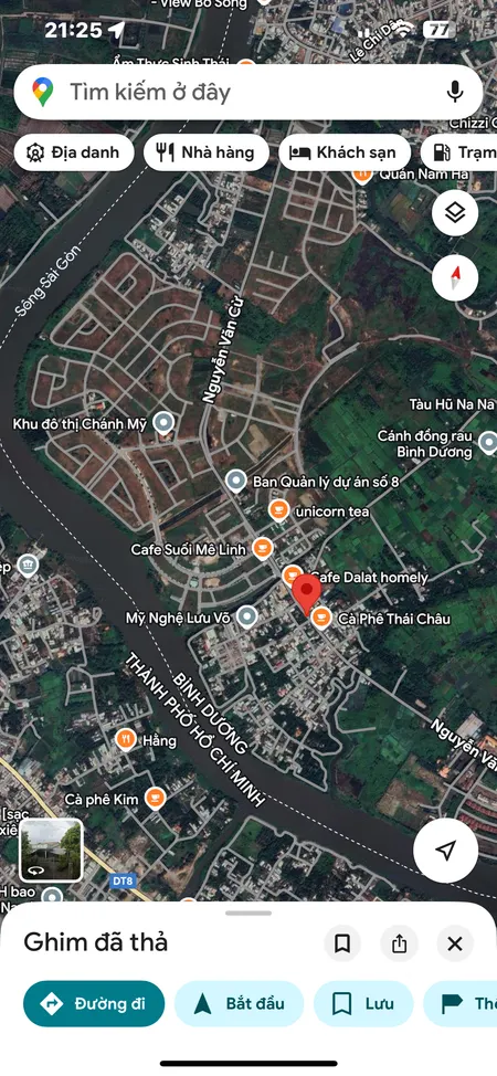 Mt Nguyễn Văn Cừ 3 Mt đẹp-Chánh Mỹ cũ (phường Chánh Hiệp-TP.HCM) dt 1.078m2-26m mặt tiền ngay cổng vào dự án khu đô thị Chánh Mỹ,xây biệt thự làm nhiều thứ đẹp giá êm