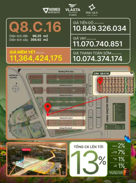Hiện em có 1 suất ngoại giao căn góc duy nhất ra hàng tại dự án Vlasta Thủy Nguyên. Diện tích 100M2 XÂY 04 TẦNG BÀN GIAO THÔ HOÀN THIỆN MẶT NGOÀI.