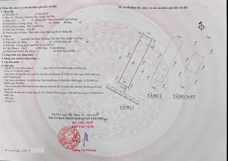 Mặt tiền Nguyễn Cửu Đàm, Tân Sơn Nhì – 4x20m 4 Tầng – Chỉ 12.95 tỷ TL