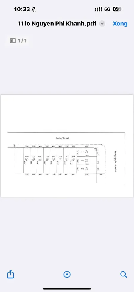 Bán 11 lô đất mặt tiền trung tâm Quận Hải Châu, Đường Thi Sách - Nguyễn Phi Khanh