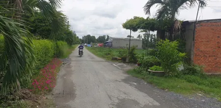 Bán 588m2 (11x57) full thổ cư, mặt tiền bờ kinh ấp 2, Mỹ Yên, Bến Lức, Long An, giá đầu tư