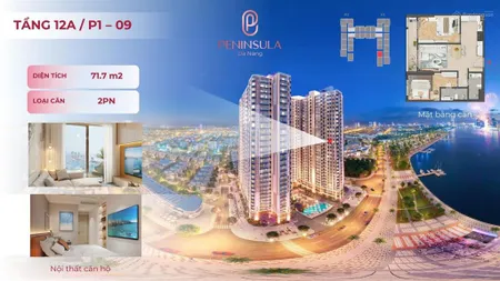 Quỹ căn độc quyền 2pn 71,7m2 view sông hàn hạng sang sở hữu lâu dài