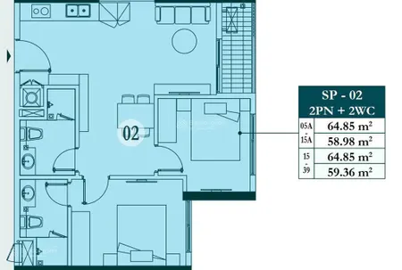 Bán căn hộ chung cư 2pn 2vs dt 59m2 view hồ tòa sp sky oasis kđt ecopark hưng yên, 0913 969 ***