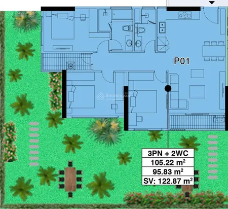 Bán gấp căn hộ sân vườn 3pn 2vs 220m2 tòa sky oasis kđt ecopark văn giang, hưng yên 0913 969 ***
