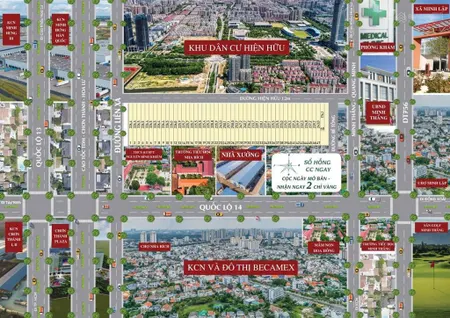 Bán đất tại quốc lộ 14, nha bích, chơn thành, bình phước, giá cực chất 360 triệu, 225m2