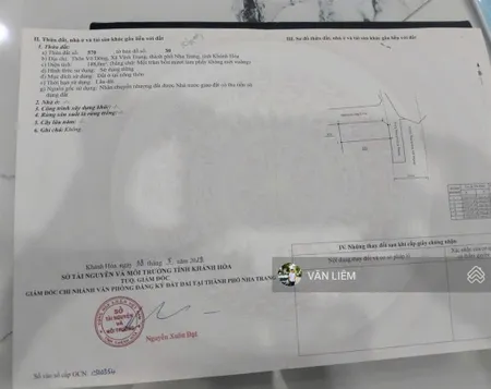 Bán đất đẹp vĩnh trung nha trang, giá chỉ 3 tỷ 050 triệu diện tích 148 m (ngang 6,5m