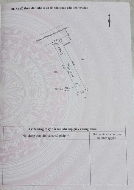 Bán đất An Tây 047, Bến Cát đường xưởng Pháp gần sát DH609 dt 6x40m giá 2ty500