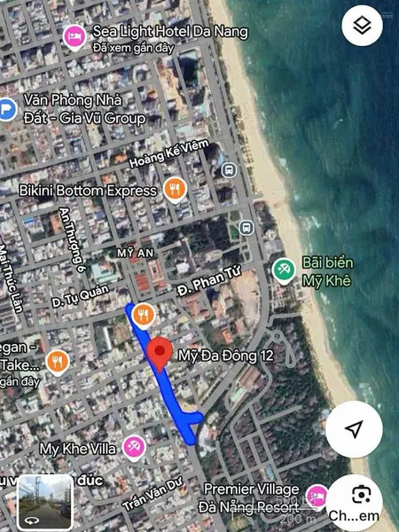 Bán đất mặt tiền mỹ đa đông 12, cách bãi tắm biển mỹ khê 200m, dt 83m2