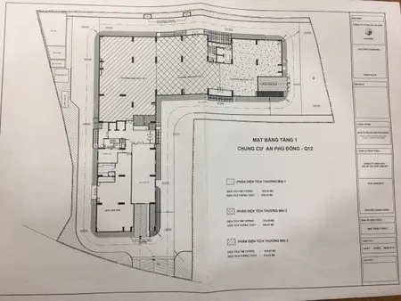BÁN 977m2 SÀN THƯƠNG MẠI (TRỆT) CHUNG CƯ - CÓ SỔ HỒNG. GIÁ 16 TRIỆU/M2