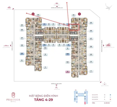 Duy nhất căn 1pn penthouse tầng 30 peninsula đà nẵng view triệu đô giá tốt nhất khu vực sông hàn