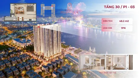 Duy nhất căn 1pn penthouse tầng 30 peninsula đà nẵng view triệu đô giá tốt nhất khu vực sông hàn