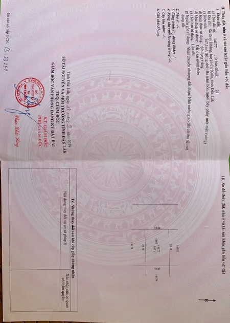 Bán đất 347m² giá 1.5 tỷ Xã Dray Bhăng