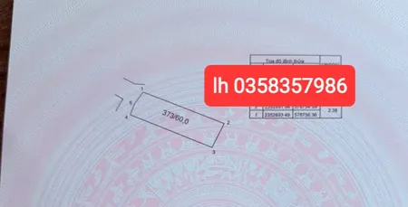 Bán đất 60m² ngang 4.26m giá 990 triệu Xã Kim Anh