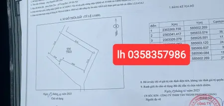 Bán đất 863m² ngang 21.52m giá 3 tỷ 450 Xã Trung Giã