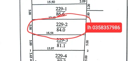 Bán đất 84m² ngang 5m giá 2.18 tỷ Xã Đa Phúc