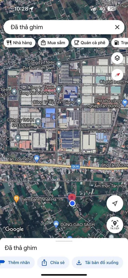 Bán đất 1057m² ngang 26m giá 9.85 tỷ Xã Tân Hương