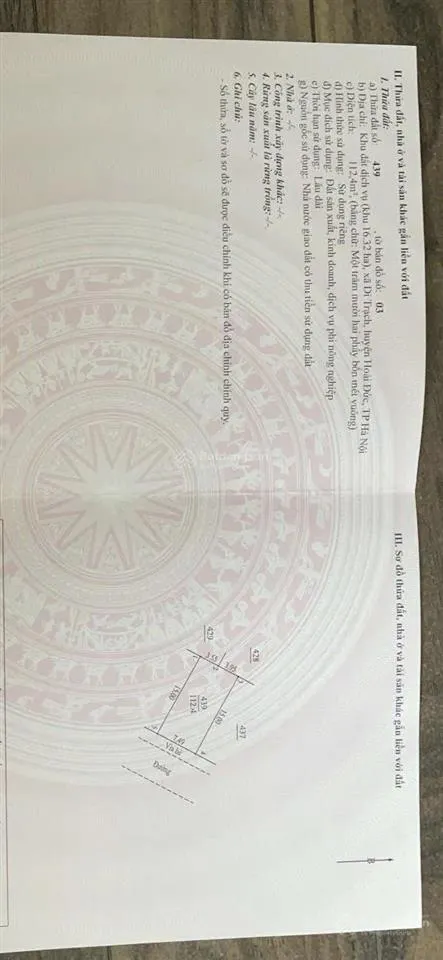 Hot đất dịch vụ di trạch hoài đức khu 16.32ha ngay gần vành đai 3.5