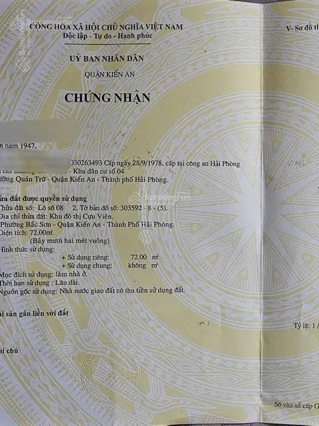 Bán lô góc tái định cư cựu viên, sau nhà mặt đường lê duẩn