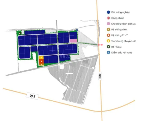 Mở bán đất xd nhà máy kcn an phát 5 dt linh hoạt từ 0,5ha 1ha giáp ql38, ql5 | giá chỉ~3tr/m²