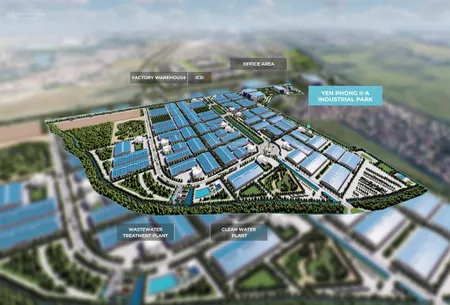 Bán lô đất dt linh hoạt từ 0,9ha 1ha kcn yên phong iia thủ phủ công nghiệp, giá chỉ 4,7tr/m²