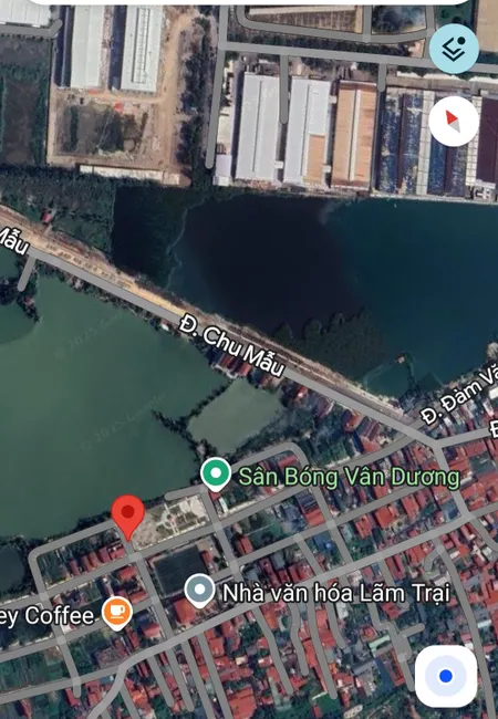 Bán lô lãm trại phường vân dương 153m2 mặt 9m nhìn công viên giá 8,6 tỷ