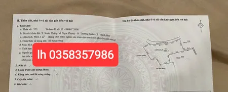 Bán đất 5661.3m² ngang 101.7m giá 3.5 tỷ Xã Thường Xuân