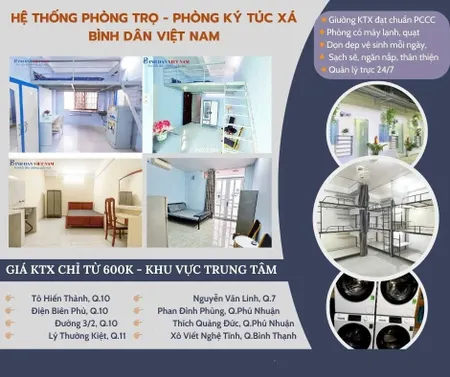 🏙️Ký túc xá Quận 11 giá rẻ Bao điện nước uy tính tiện ích Có khắp HCM.