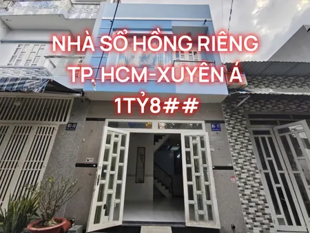 Bán nhà 45m² ngang 4,5m giá 1.8 tỷ Xã Mỹ Hạnh xuyên Á - TP. HCM