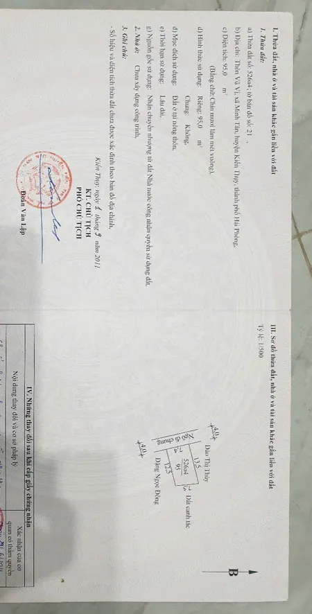 🔥 Bán đất 95m² ngang 7.2m giá 990 triệu Xã Kiến Minh (MINH TÂN – KIẾN THỤY – HẢI PHÒNG) 🔥