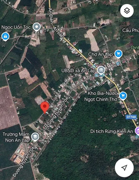 Chính chủ cần bán đất mặt tiền đường nhựa có thổ cư gần trung tâm hành chính huyện ngang 10x60m